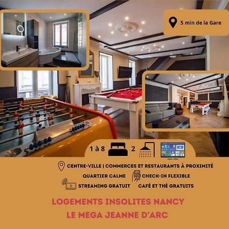 Mega Jeanne D'Arc Billard Baby Foot Logements Insolites Nancy Ngoại thất bức ảnh